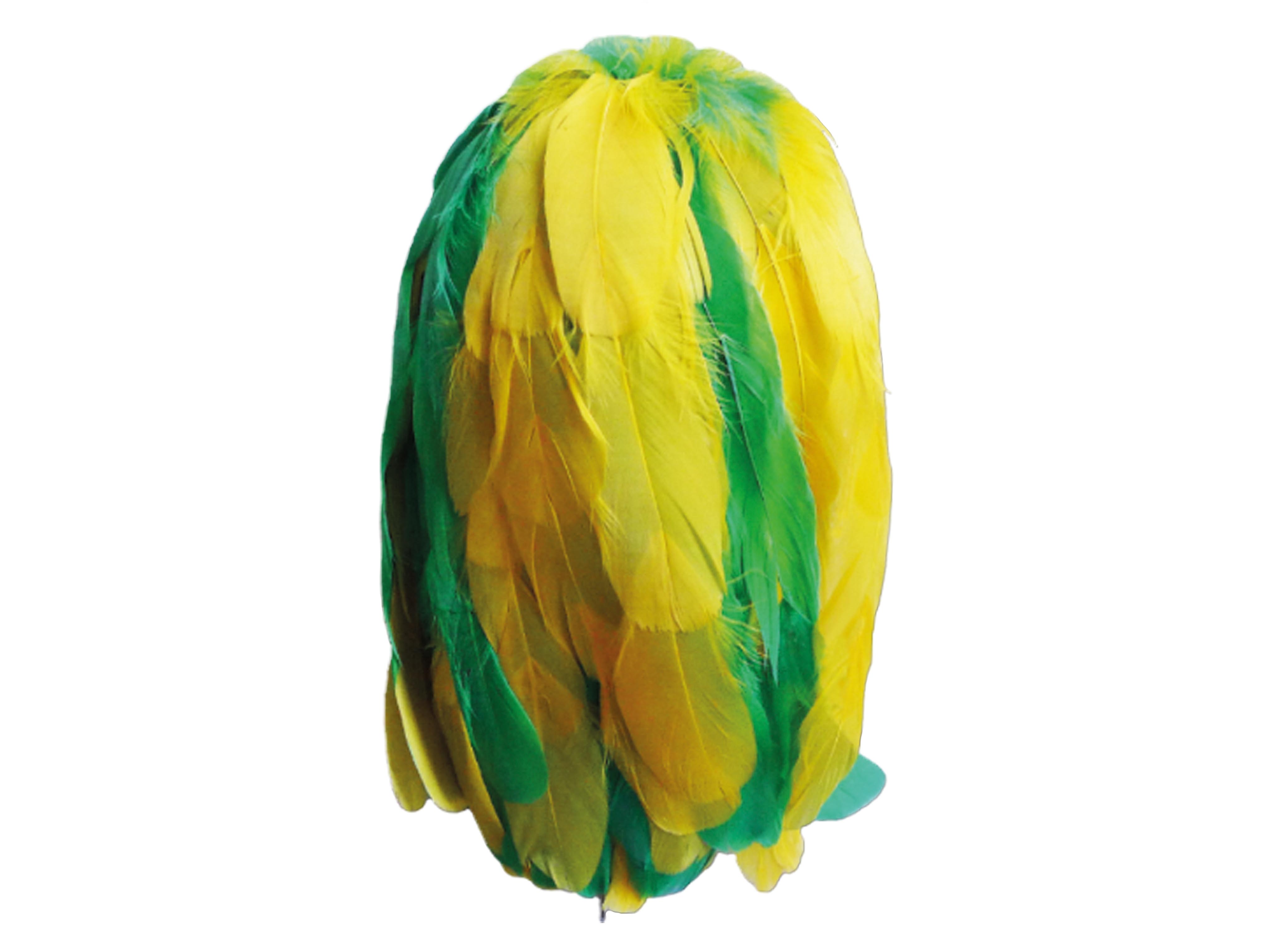 Federnbusch hängend 1-23-225-821, Federnhöhe ca. 25 cm gelb und grün Federnbusch hängend 1-23-225-821, Federnhöhe ca. 25 cm gelb und grün