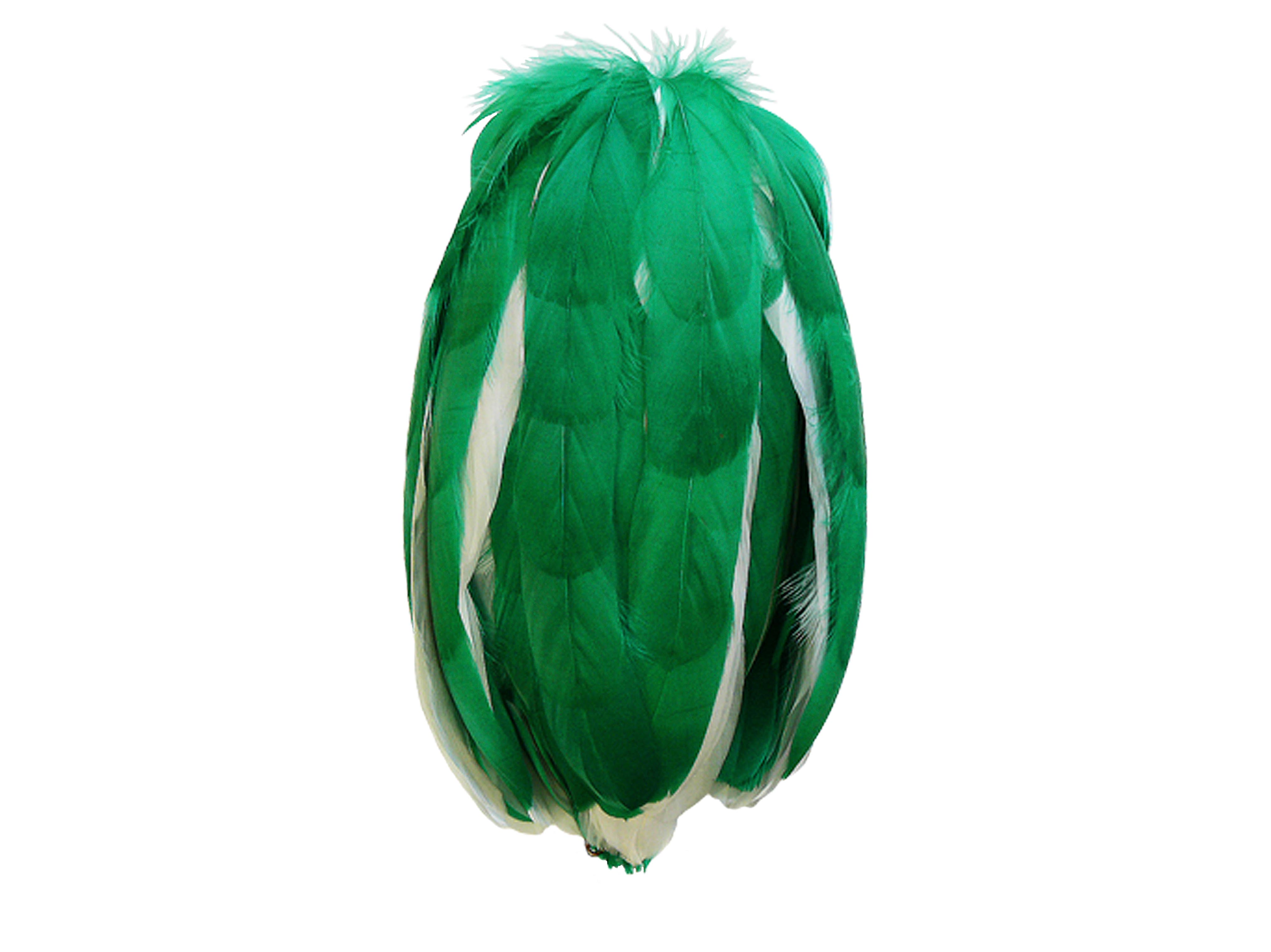 Federnbusch hängend 1-23-225-821, Federnhöhe ca. 25 cm grün und weiß Federnbusch hängend 1-23-225-821, Federnhöhe ca. 25 cm grün und weiß