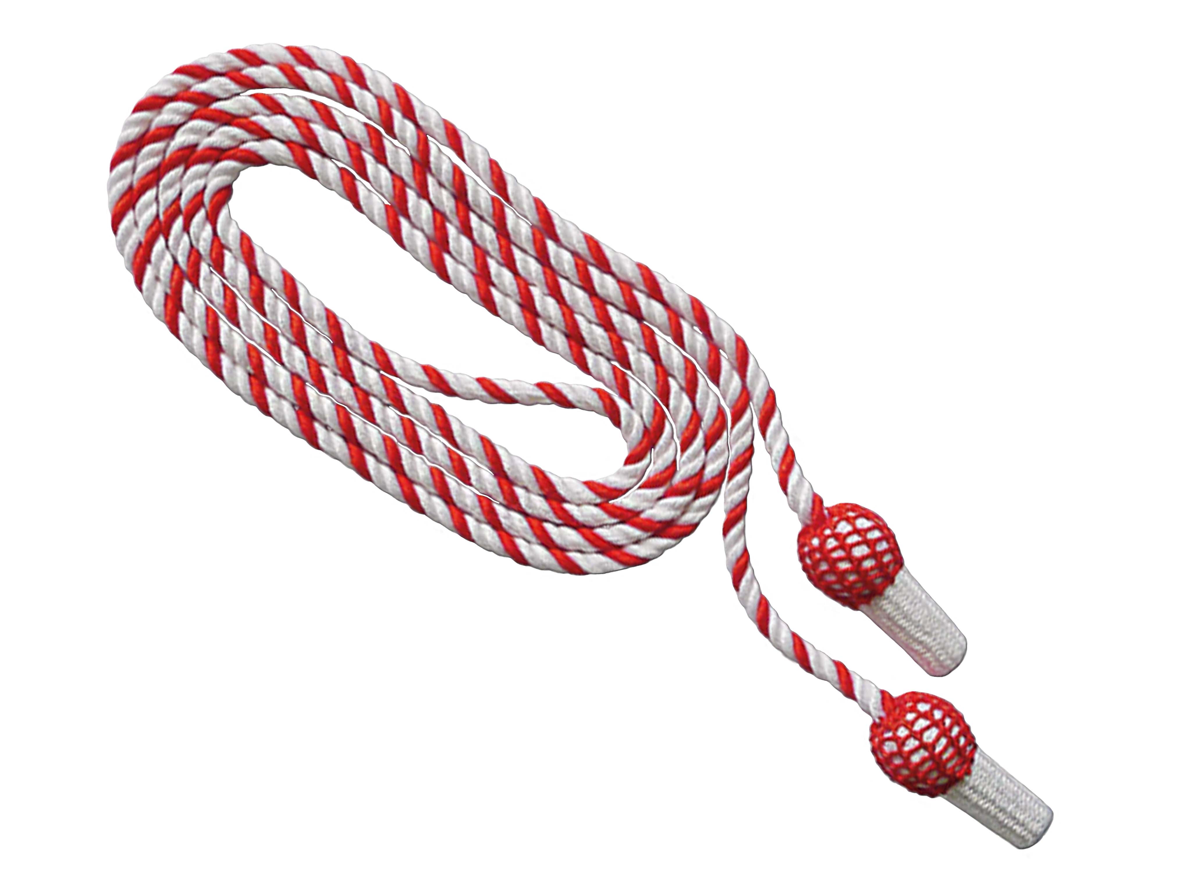 Hutverschnürung 1-34-510-800-2210, Zellwolle rot und weiß Hutverschnürung 1-34-510-800-2210, Zellwolle rot und weiß