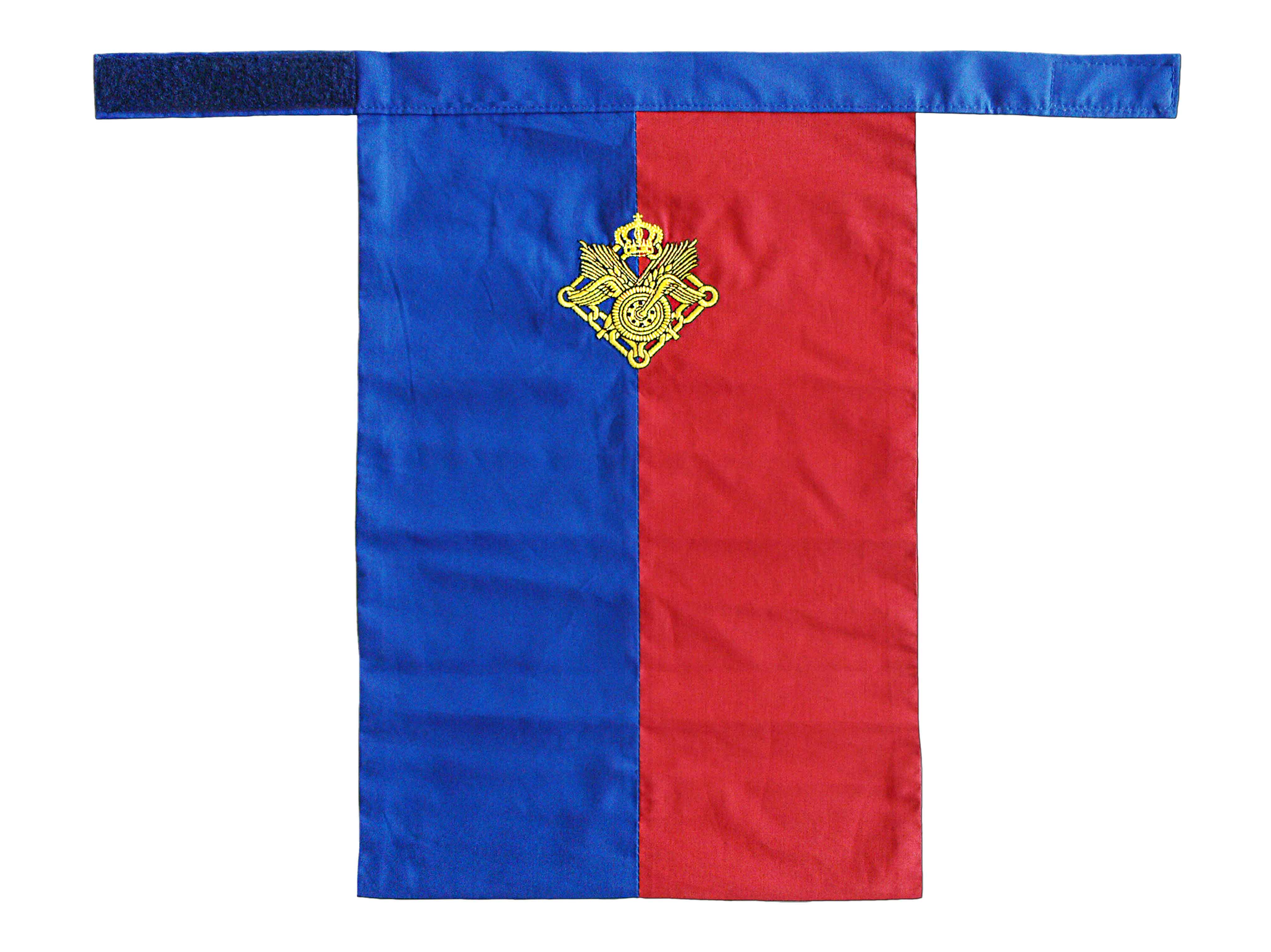 Halstuch Niederlande blau und rot mit Wappen Halstuch Niederlande blau und rot mit Wappen