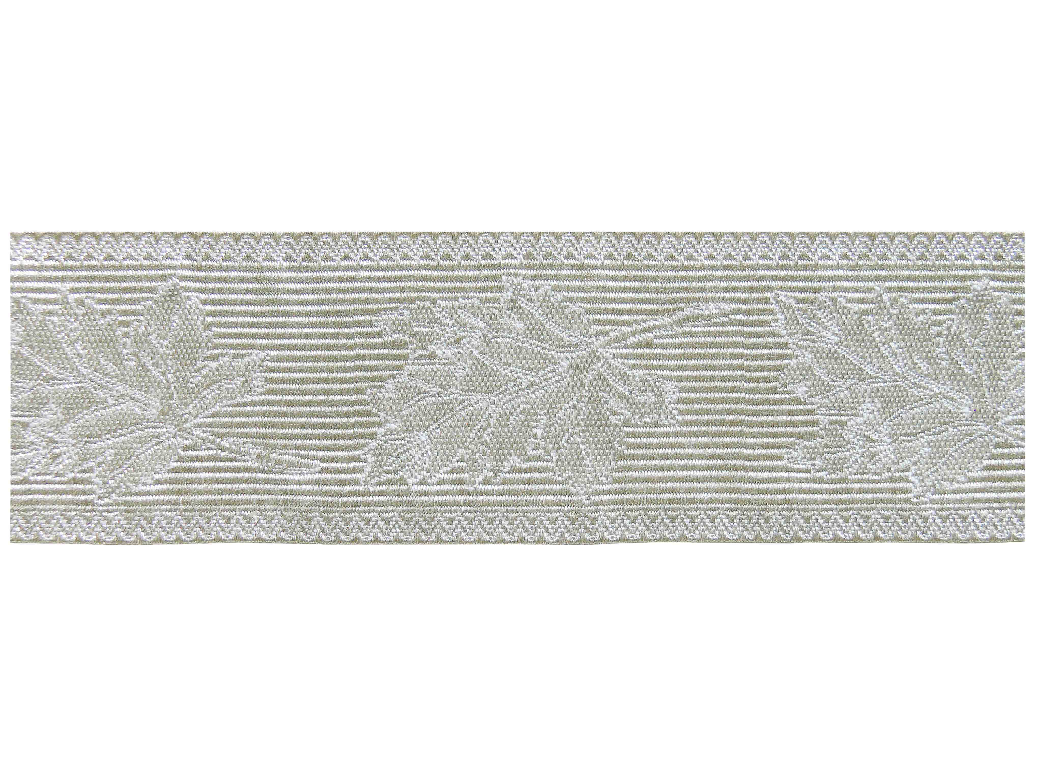 Tresse en feuilles d'érable argentées 45 mm Tresse en feuilles d'érable argentées 45 mm