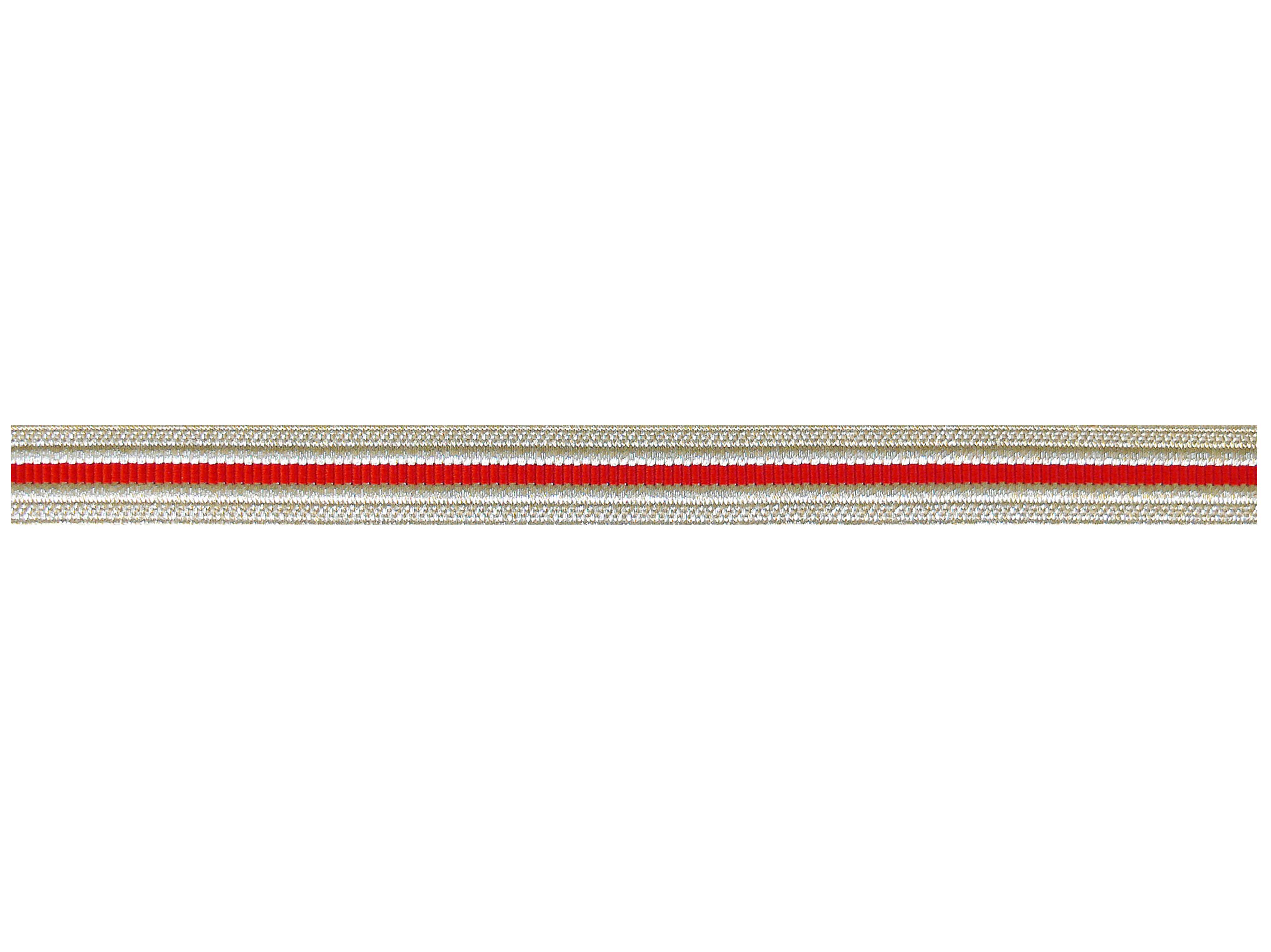 Tissu argenté en bandes de coton rouge 13 mm Tissu argenté en bandes de coton rouge 13 mm