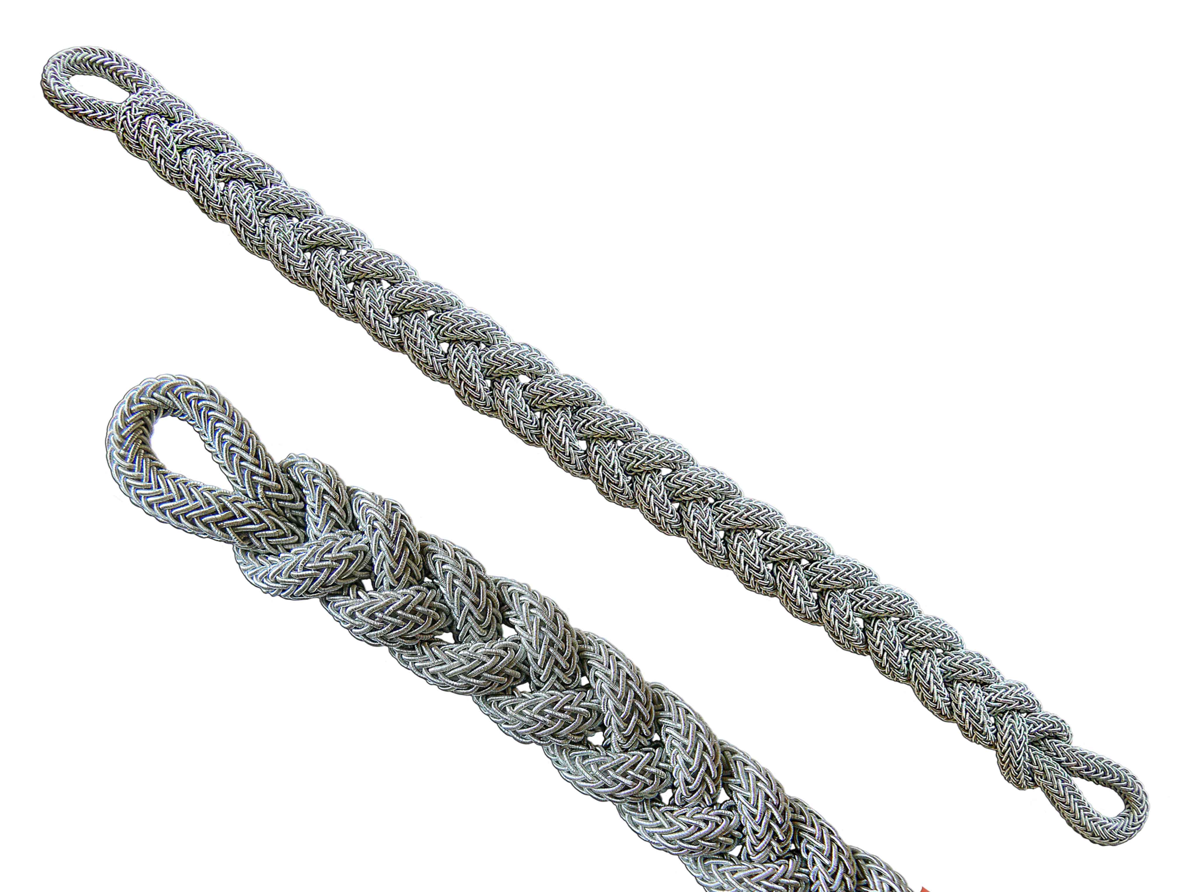 Tressage de bonnet Italien argenté Tressage de bonnet Italien argenté