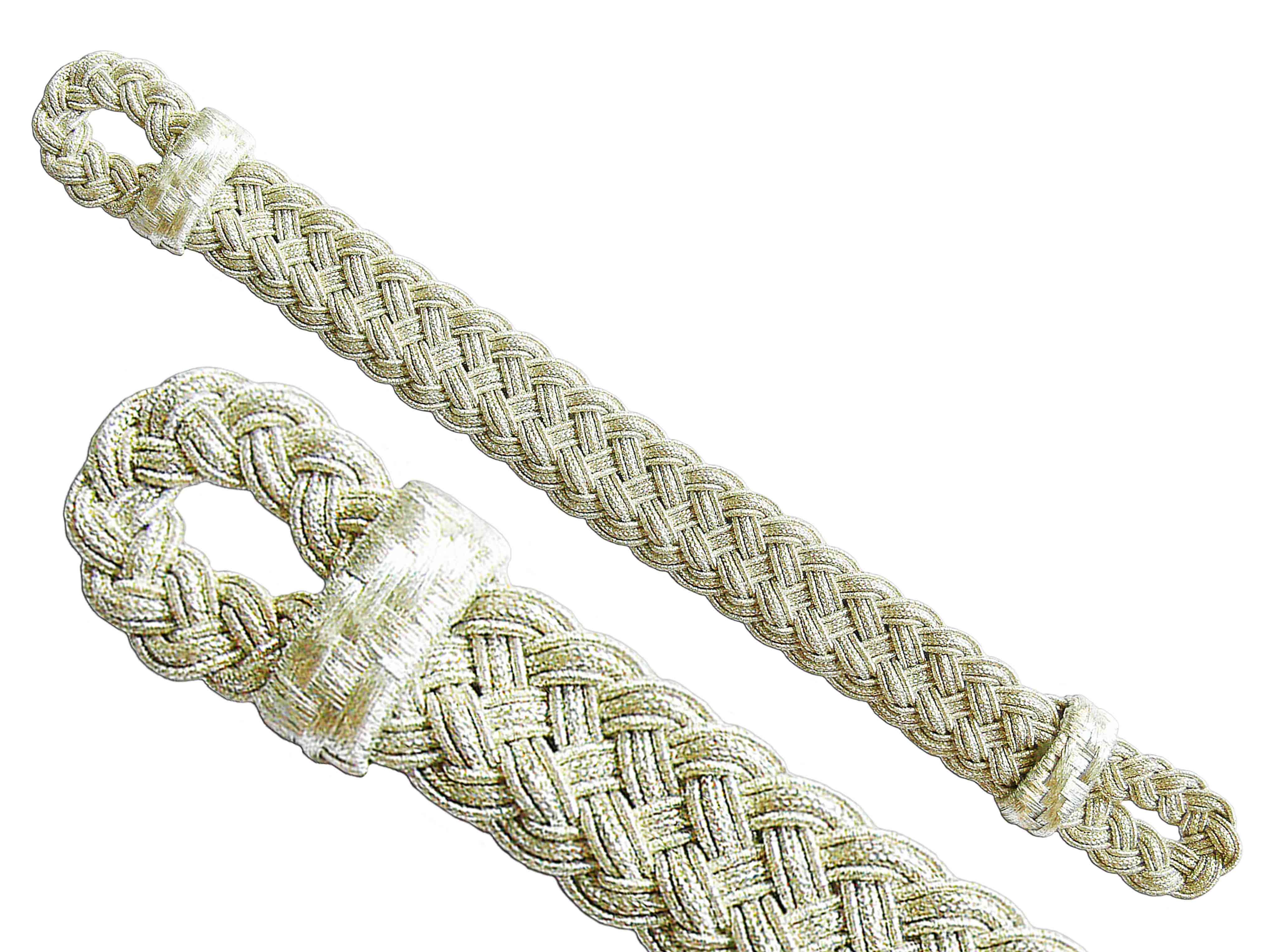 Tresse de bonnet 1-29-920-622-4400 argenté Tresse de bonnet 1-29-920-622-4400 argenté