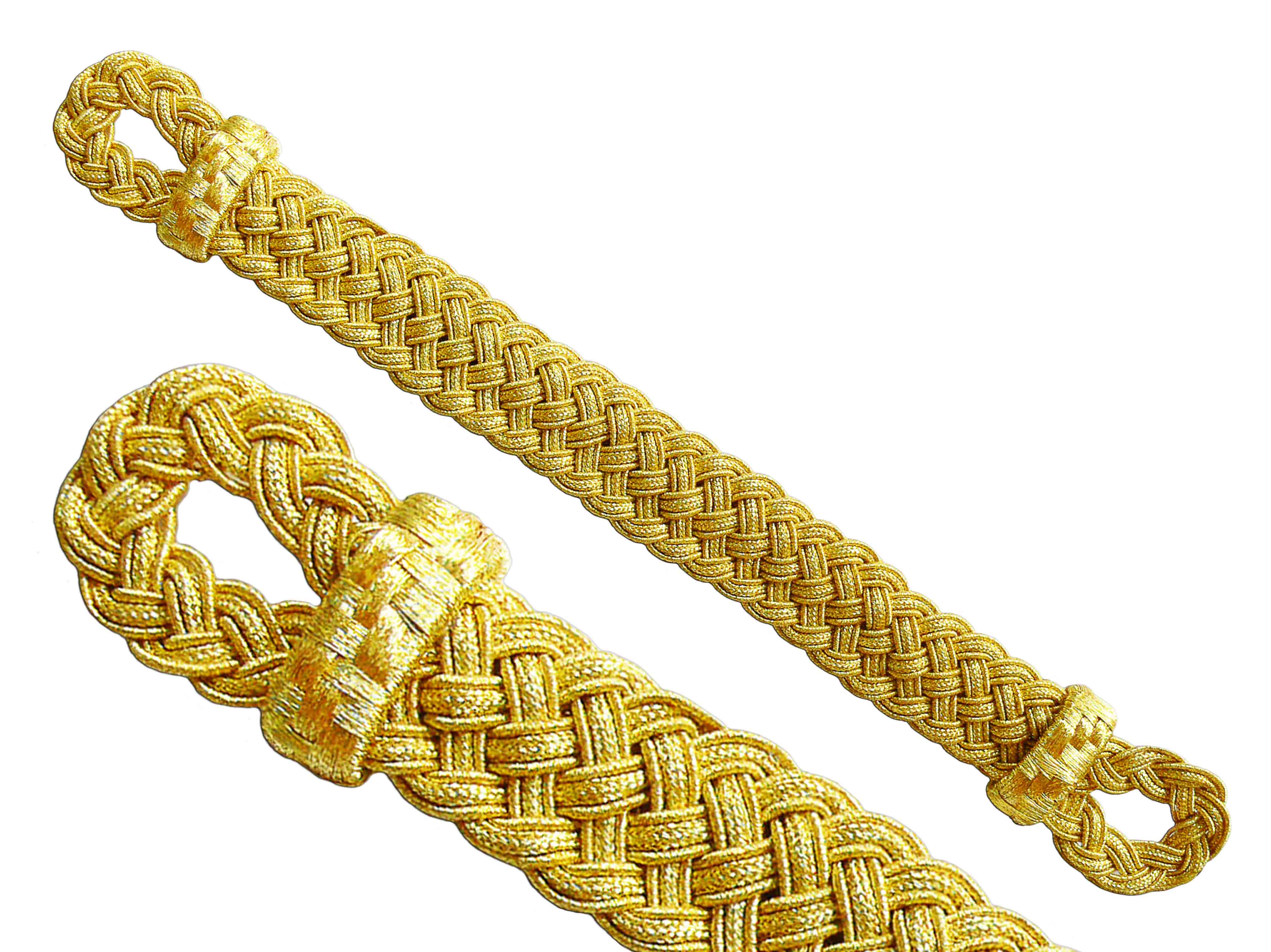 Tresse de bonnet 1-29-920-622-4510 de couleur dorée Tresse de bonnet 1-29-920-622-4510 de couleur dorée