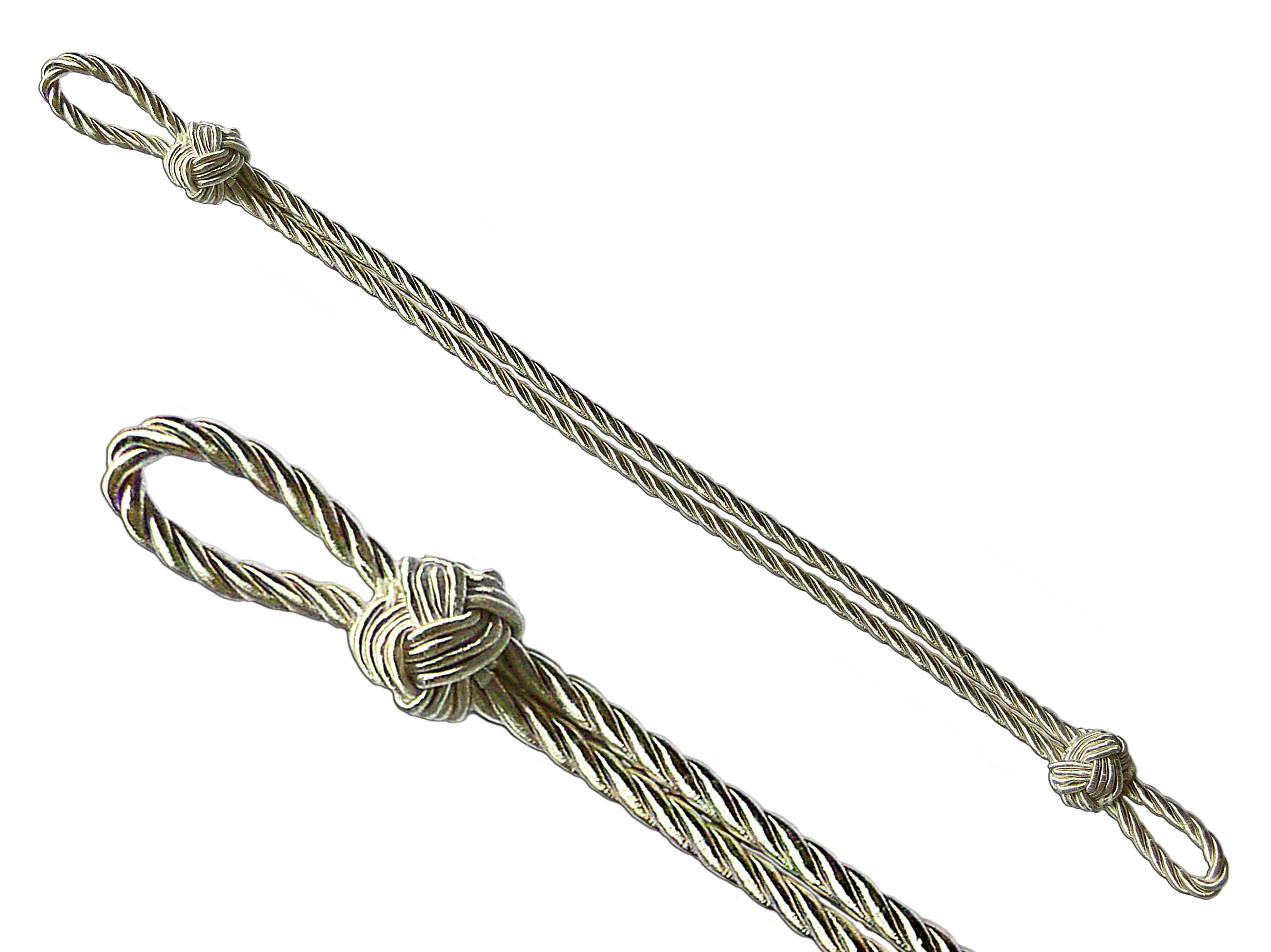 Cordon de chapeau 1-29-006-823-5120 couleur argent Cordon de chapeau 1-29-006-823-5120 couleur argent