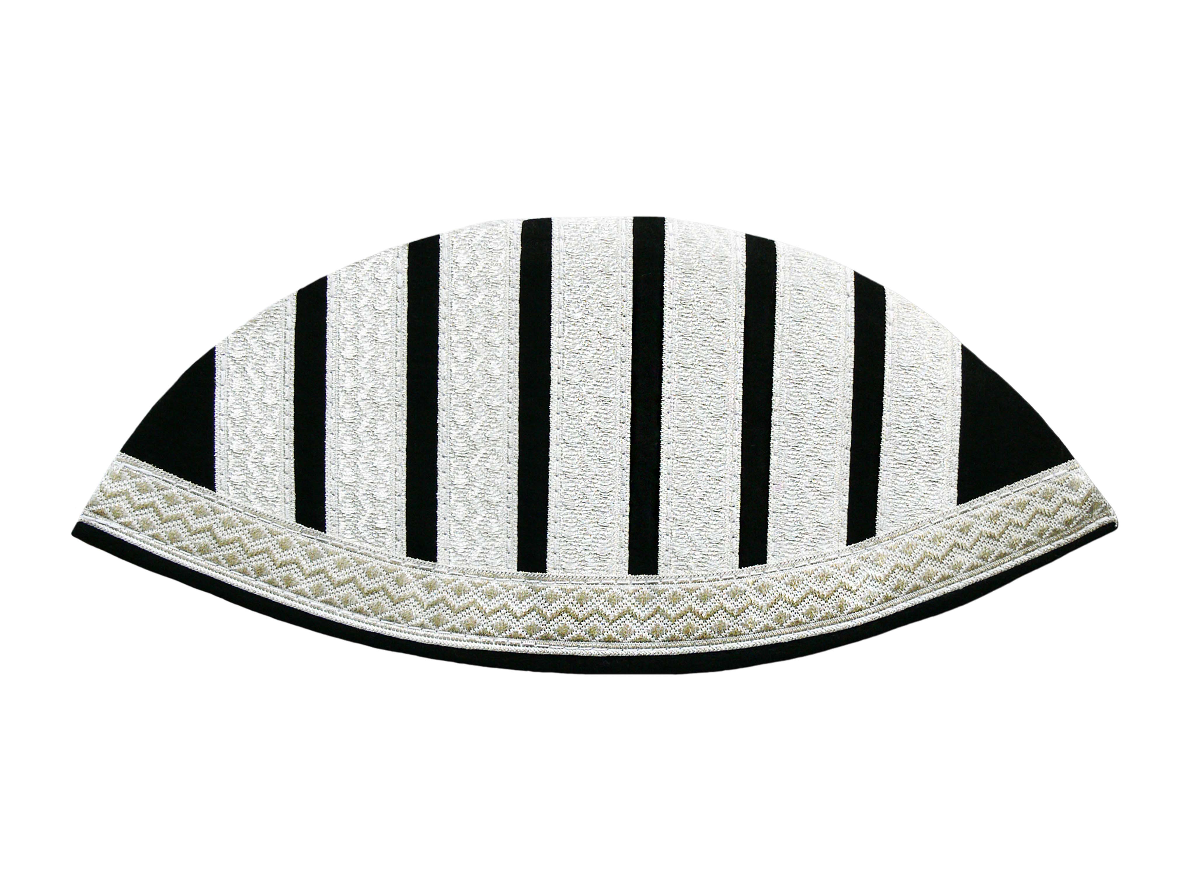 1-47-140-831-4400-0115 Silver-colored braid on black felt 1-47-140-831-4400-0115 Silver-colored braid on black felt