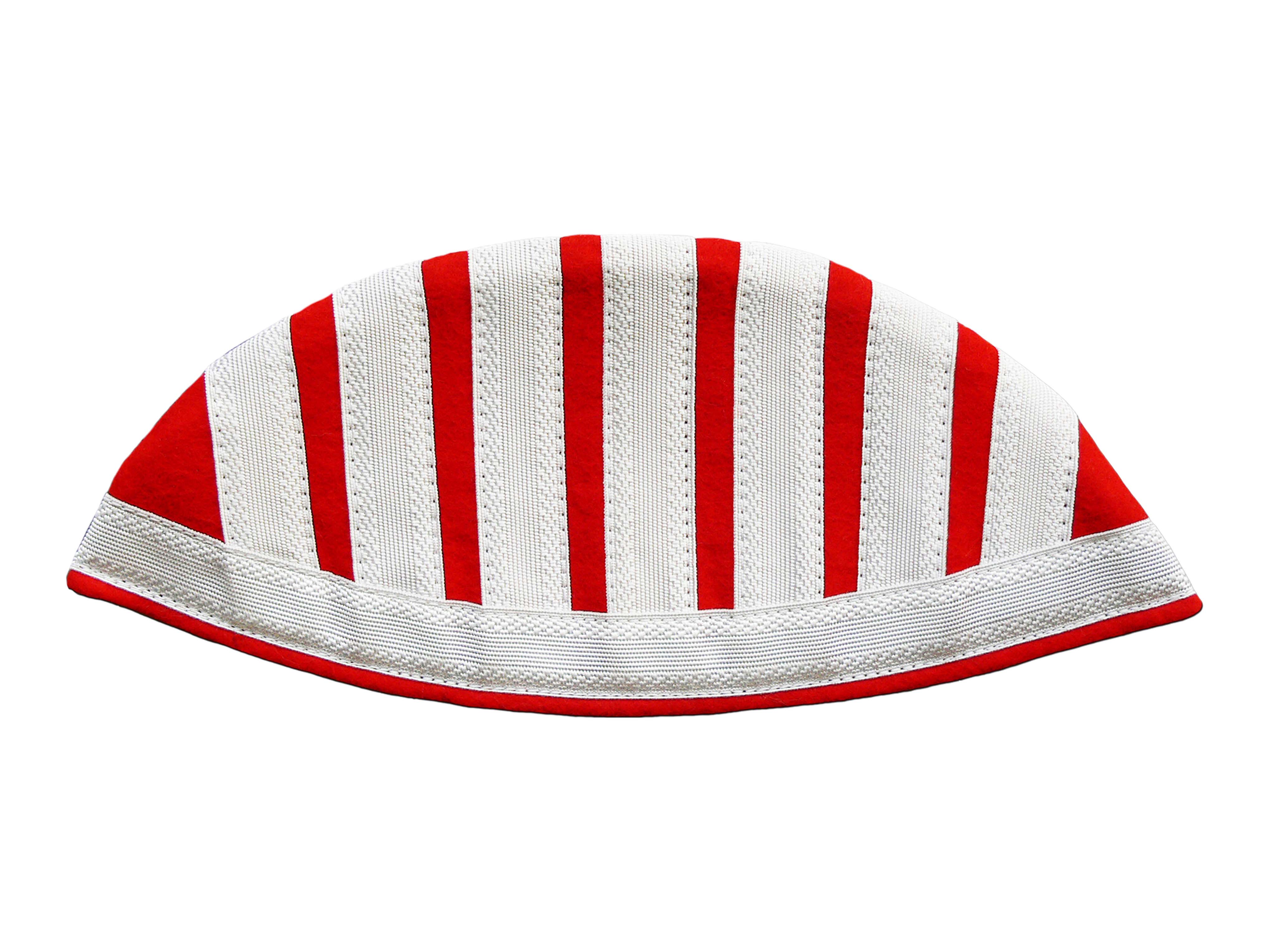 1-47-170-832-1000-0134 Braid pure white on felt high red 1-47-170-832-1000-0134 Braid pure white on felt high red