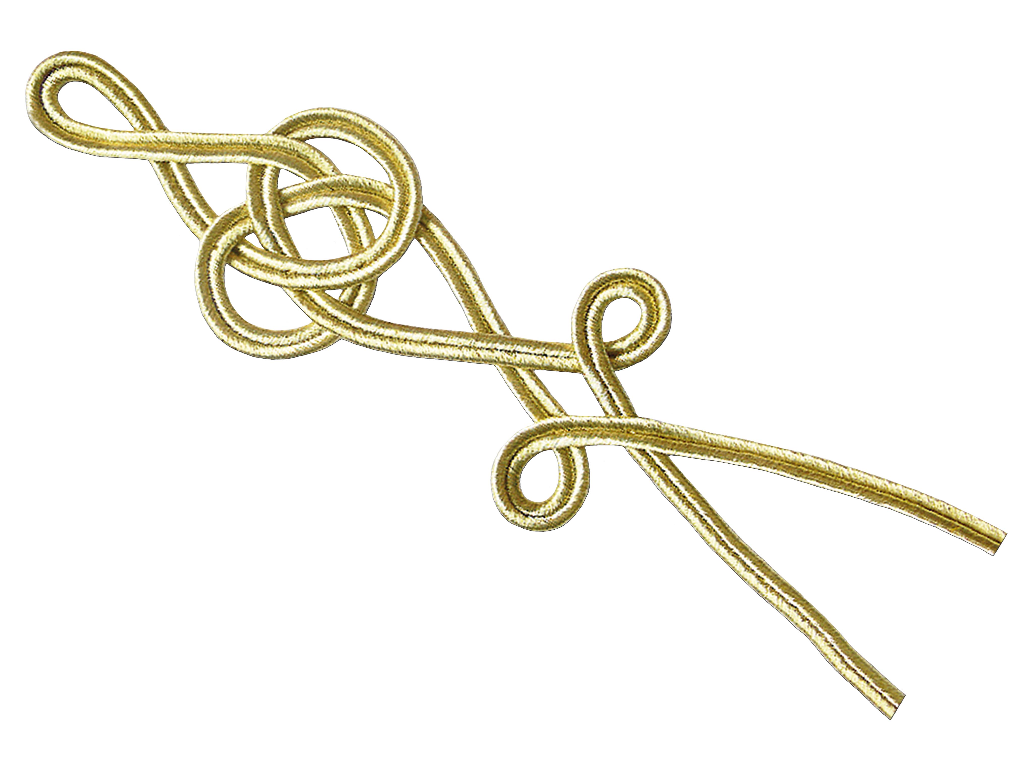 Nœud hussard 1-51-200-600-4500 filigrane doré Nœud hussard 1-51-200-600-4500 filigrane doré