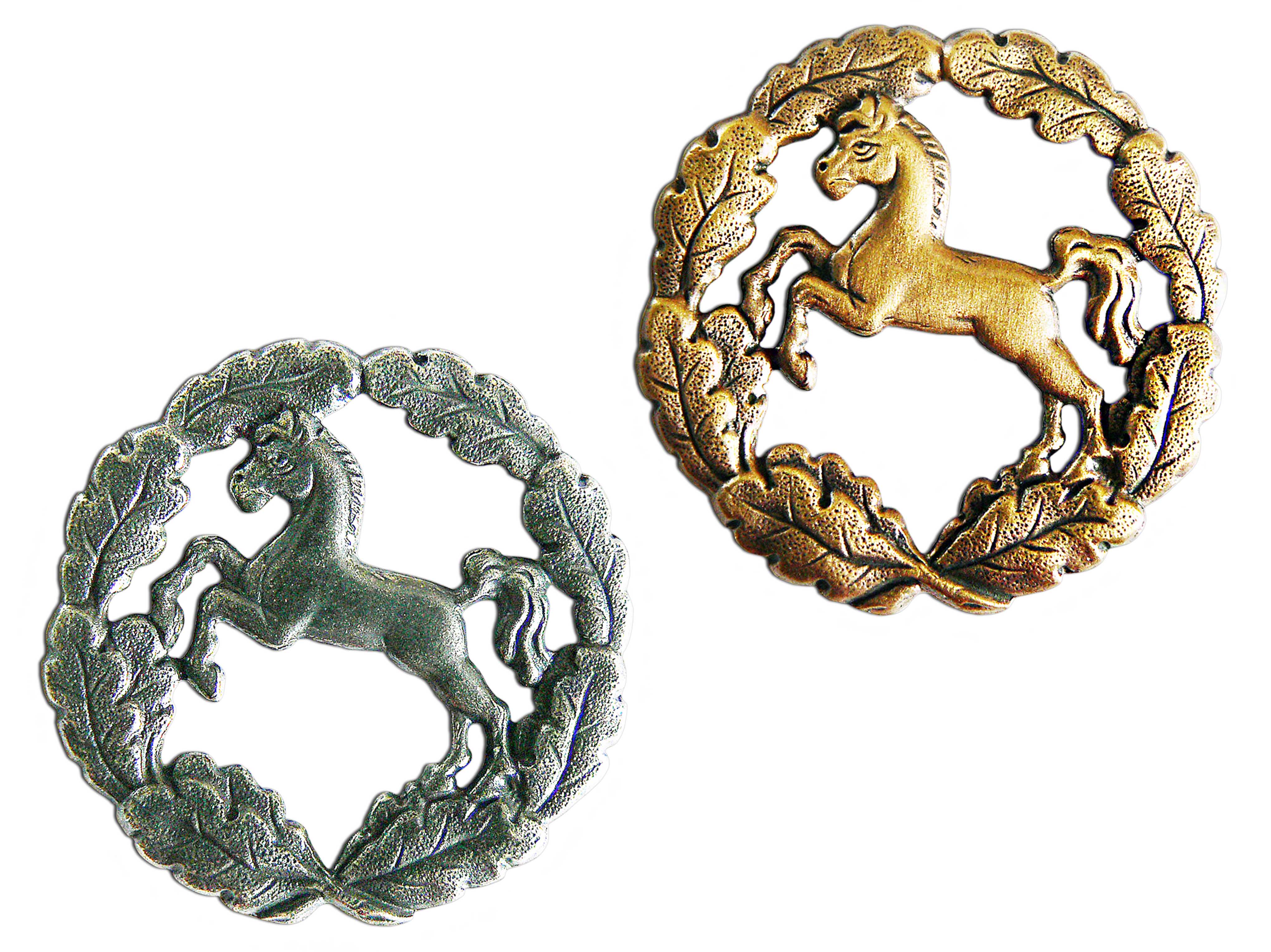 Lower Saxony Horse in Oak Wreath 1-15-275-915-9200 / 9300 Lower Saxony Horse in Oak Wreath 1-15-275-915-9200 / 9300